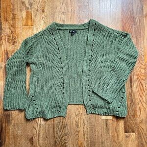 Art Class Green Knit Kids Sweater Girls Green 6 6x